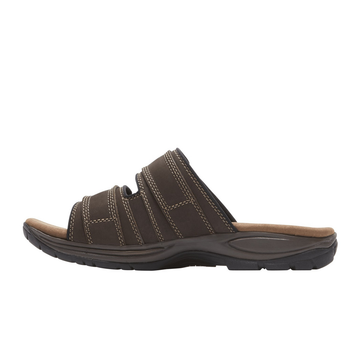 Dunham Newport Slide Sandal (Men) - Dark Brown Sandal - Slide - The Heel Shoe Fitters