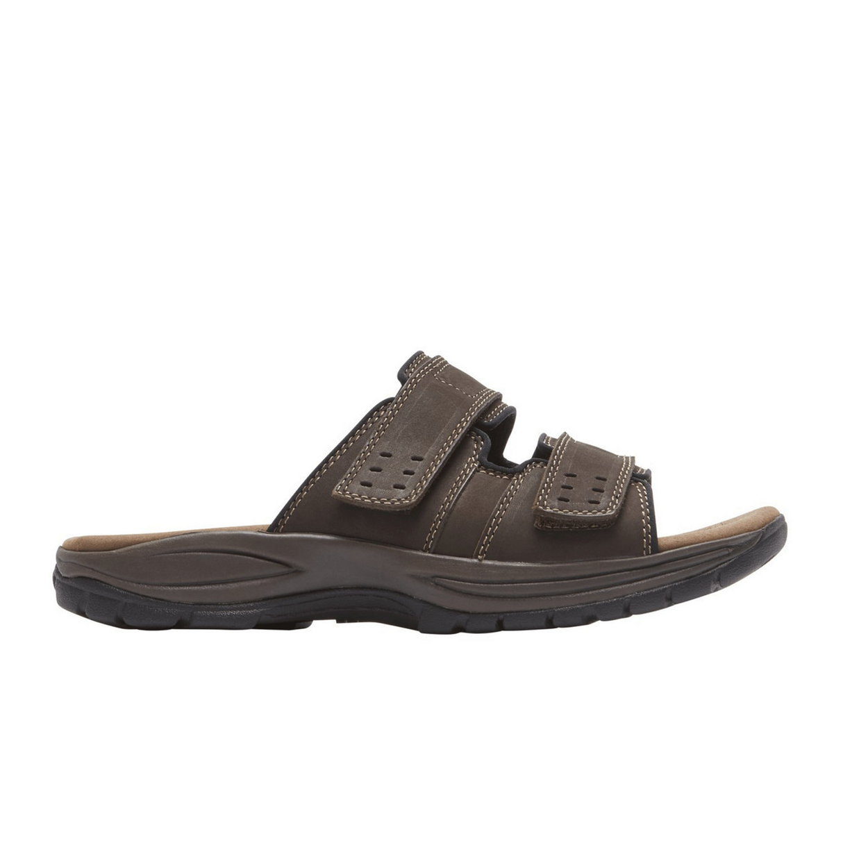Dunham Newport Slide Sandal (Men) - Dark Brown Sandal - Slide - The Heel Shoe Fitters