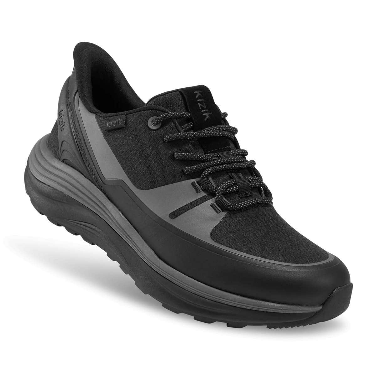 Kizik London All-Terrain Sneaker (Men) - Black/Poppyseed Athletic - Casual - Lace Up - The Heel Shoe Fitters