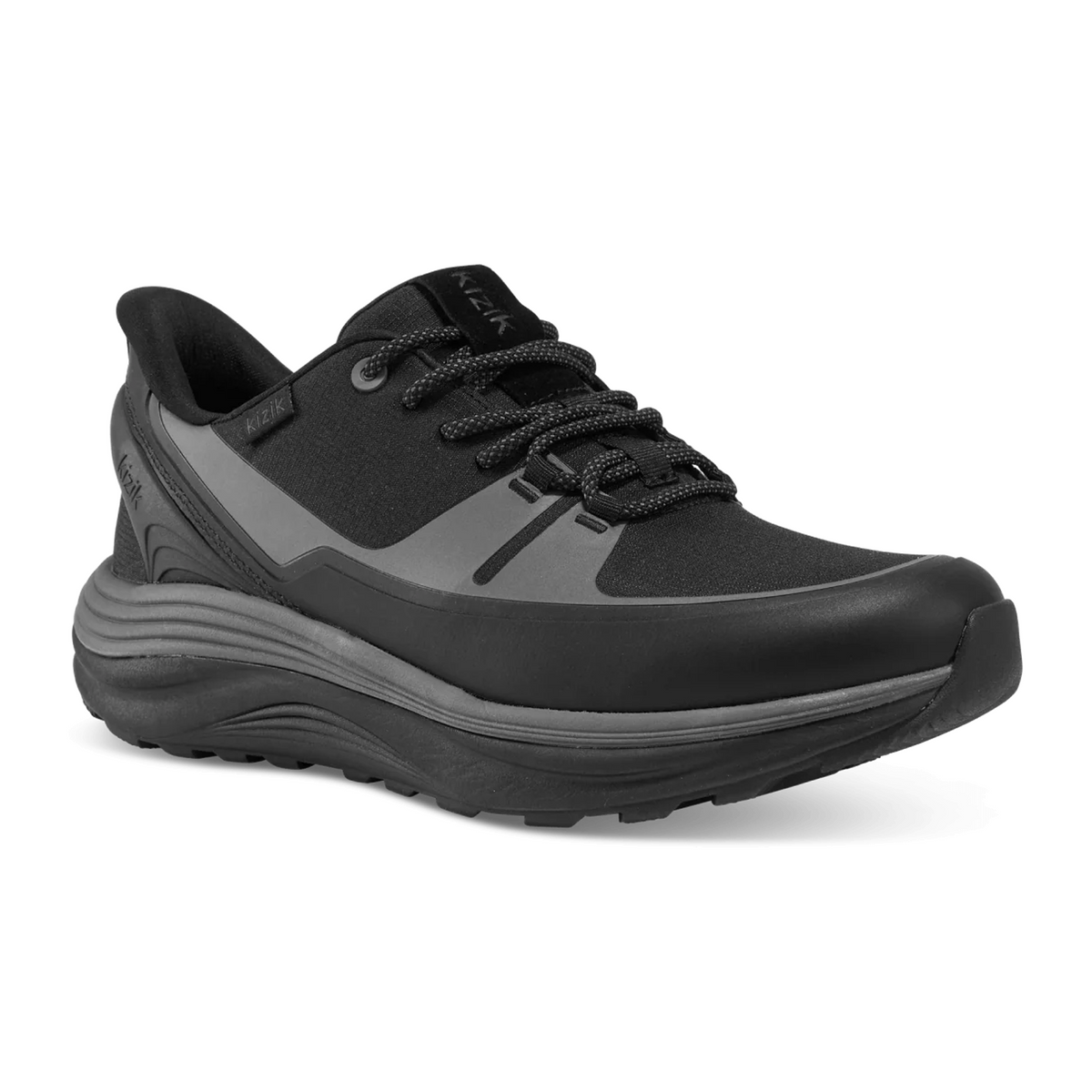 Kizik London All-Terrain Sneaker (Men) - Black/Poppyseed Athletic - Casual - Lace Up - The Heel Shoe Fitters