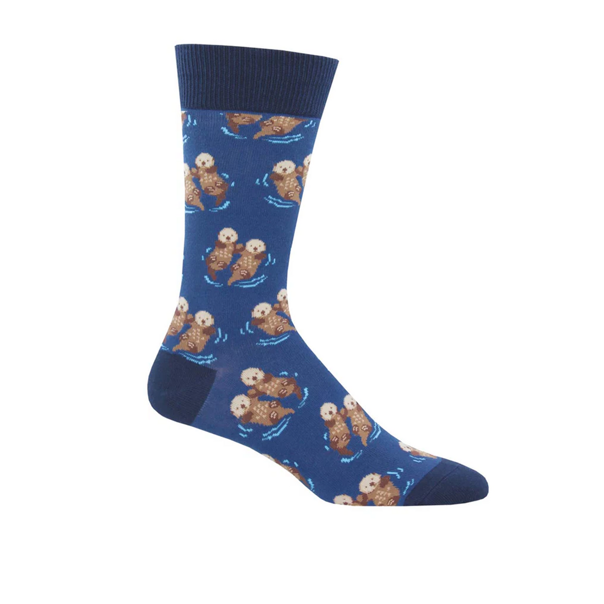 SockSmith Significant Otter Crew Sock (Men) - Blue Accessories - Socks - Lifestyle - The Heel Shoe Fitters