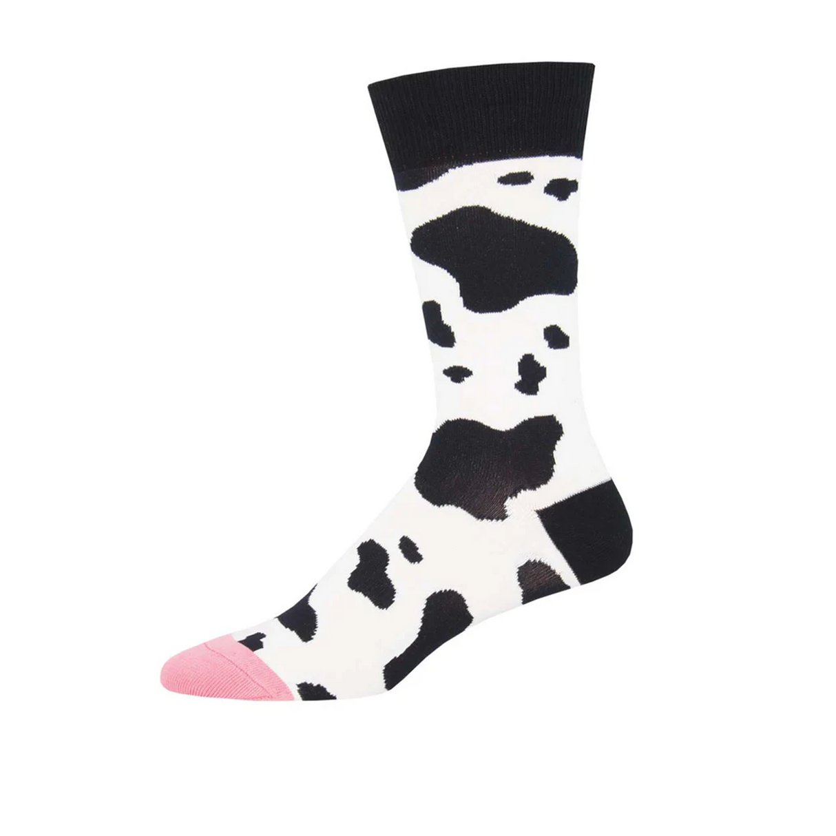 SockSmith MOOOO! Crew Sock (Men) - White Accessories - Socks - Lifestyle - The Heel Shoe Fitters