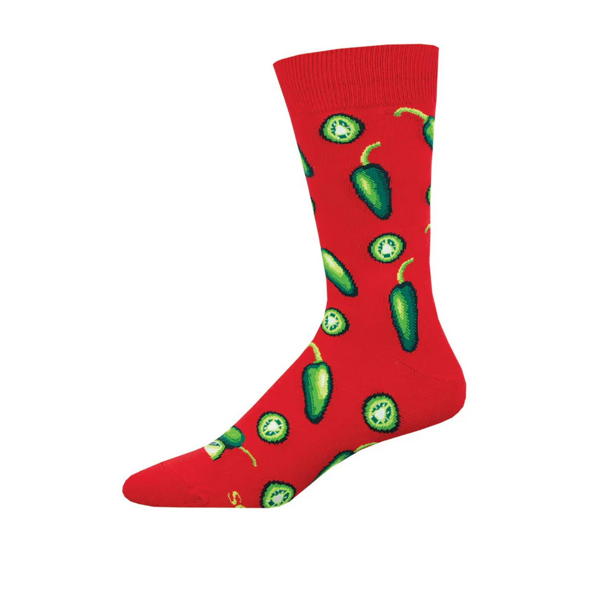 SockSmith Jalapeno Business Crew Sock (Men) - Red Accessories - Socks - Lifestyle - The Heel Shoe Fitters