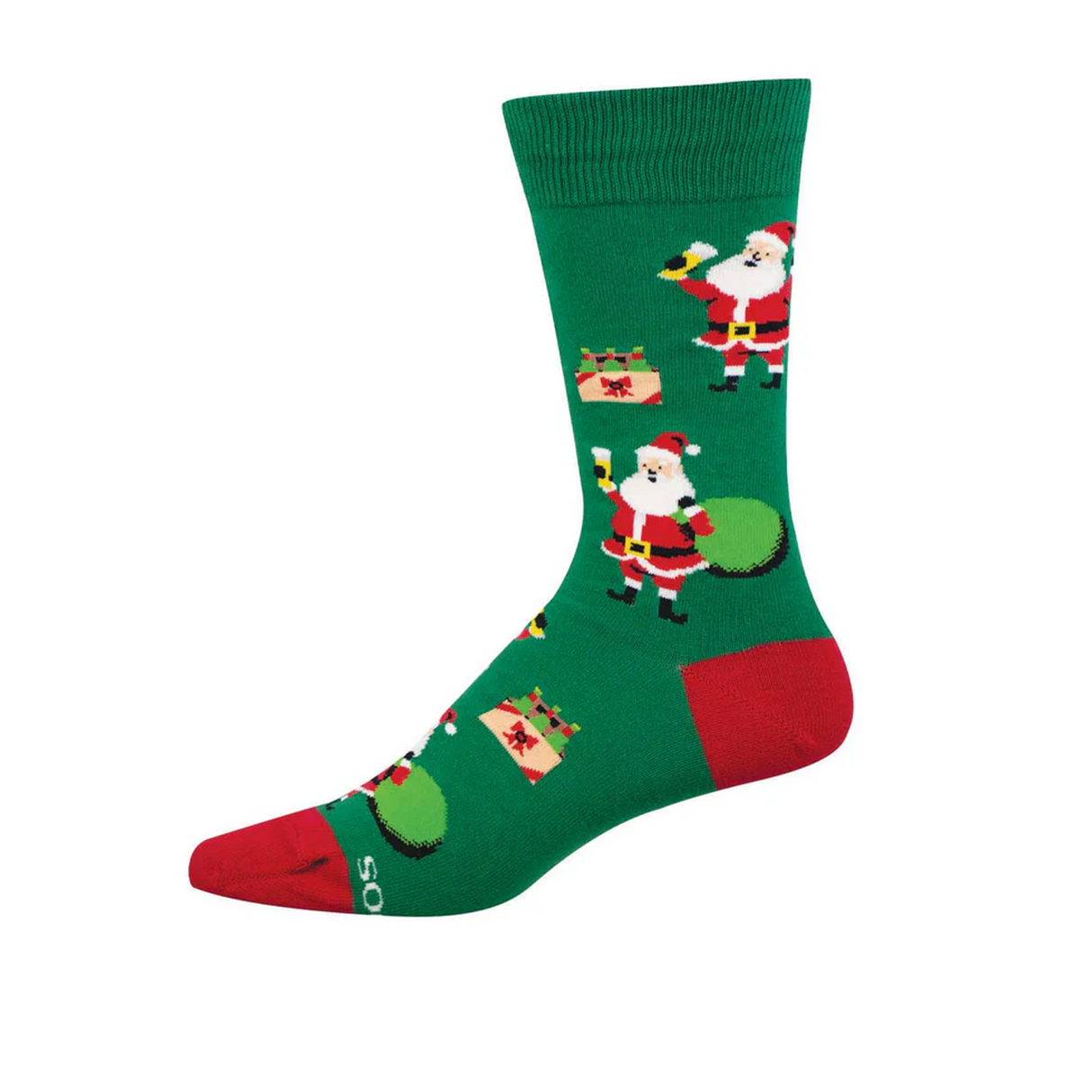 SockSmith Santa's Thirsty Crew Sock (Men) - Green Accessories - Socks - Lifestyle - The Heel Shoe Fitters