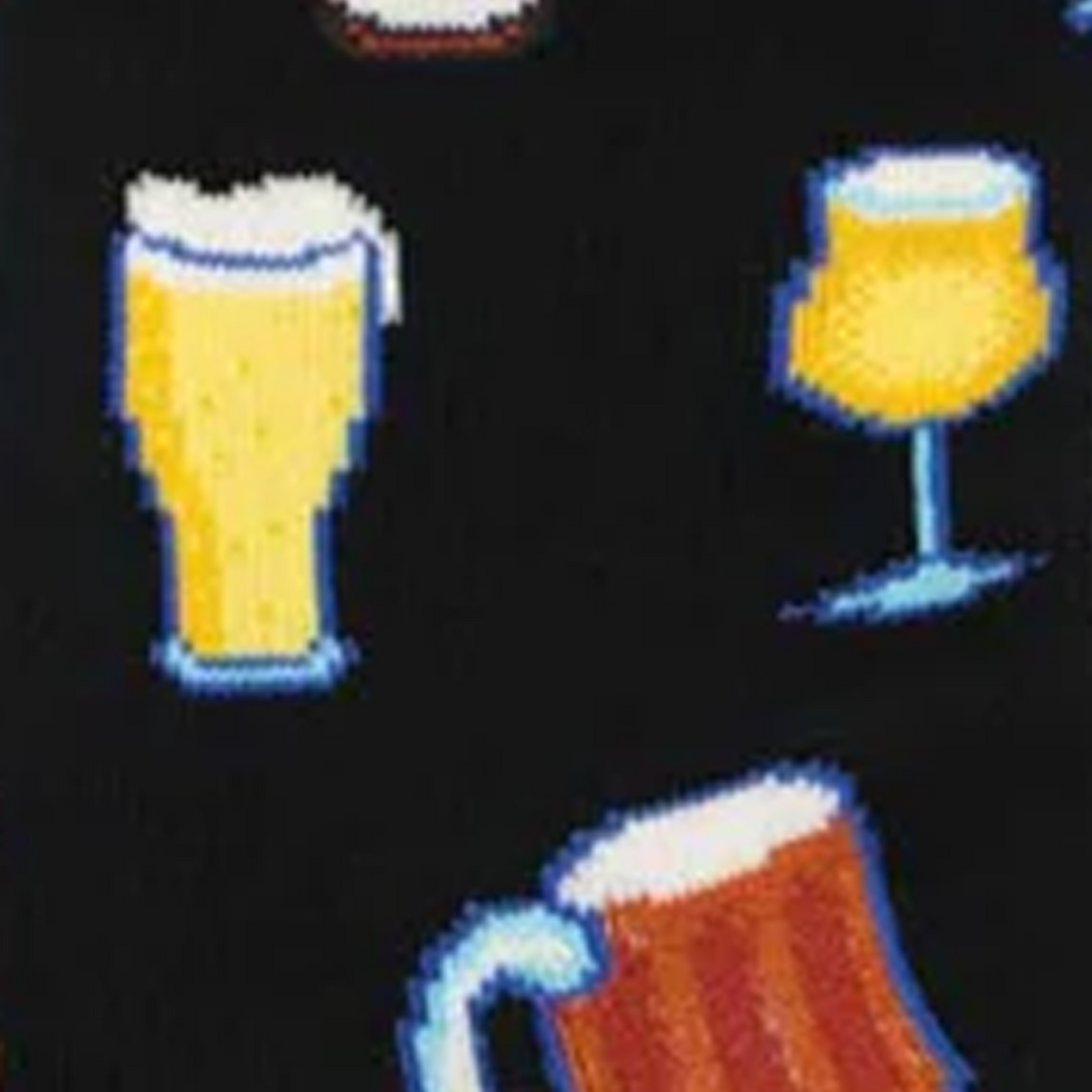SockSmith Get Your Beer Glasses On Crew Sock (Men) - Black Accessories - Socks - Lifestyle - The Heel Shoe Fitters