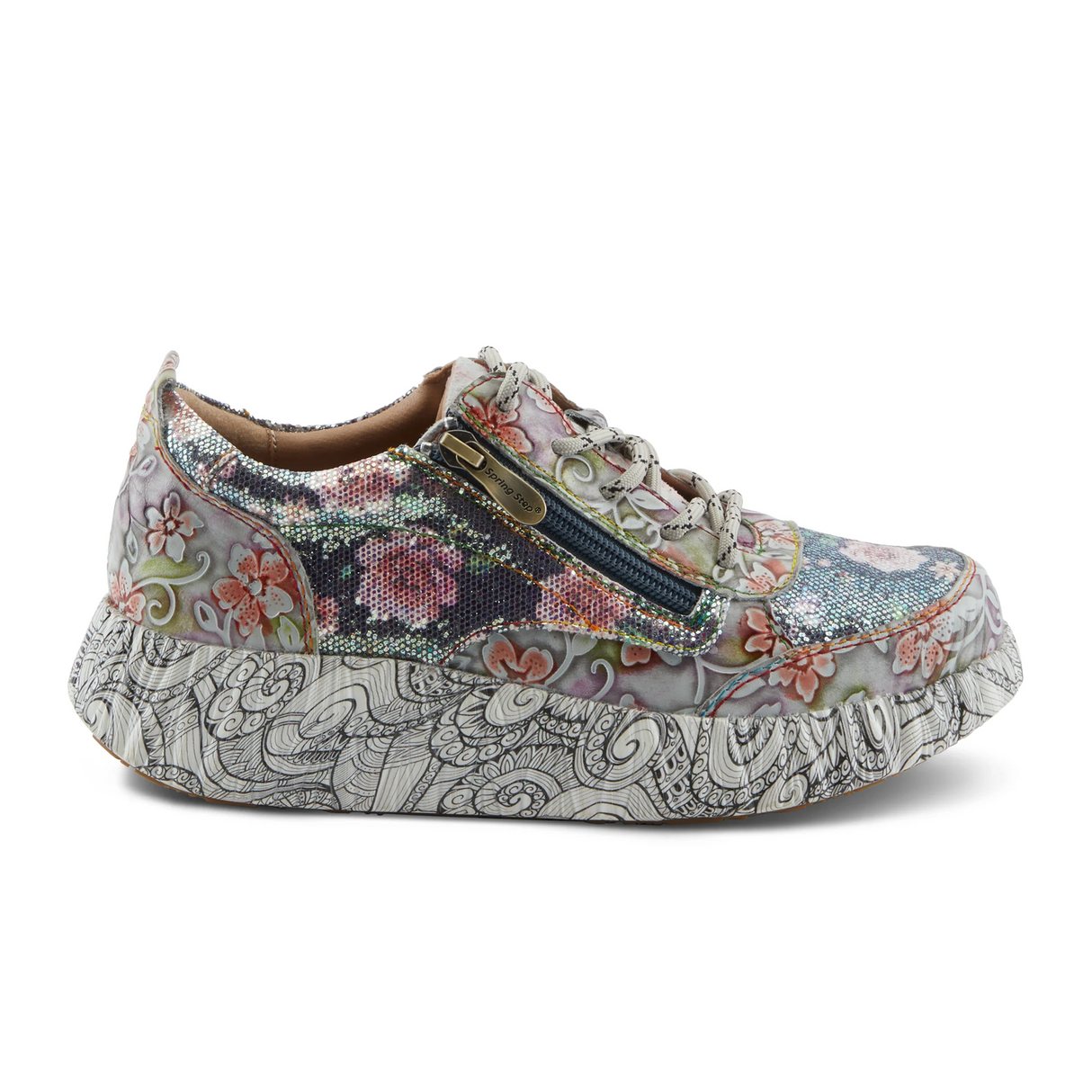 L'Artiste Motion Sneaker (Women) - Grey Multi Athletic - Casual - Lace Up - The Heel Shoe Fitters