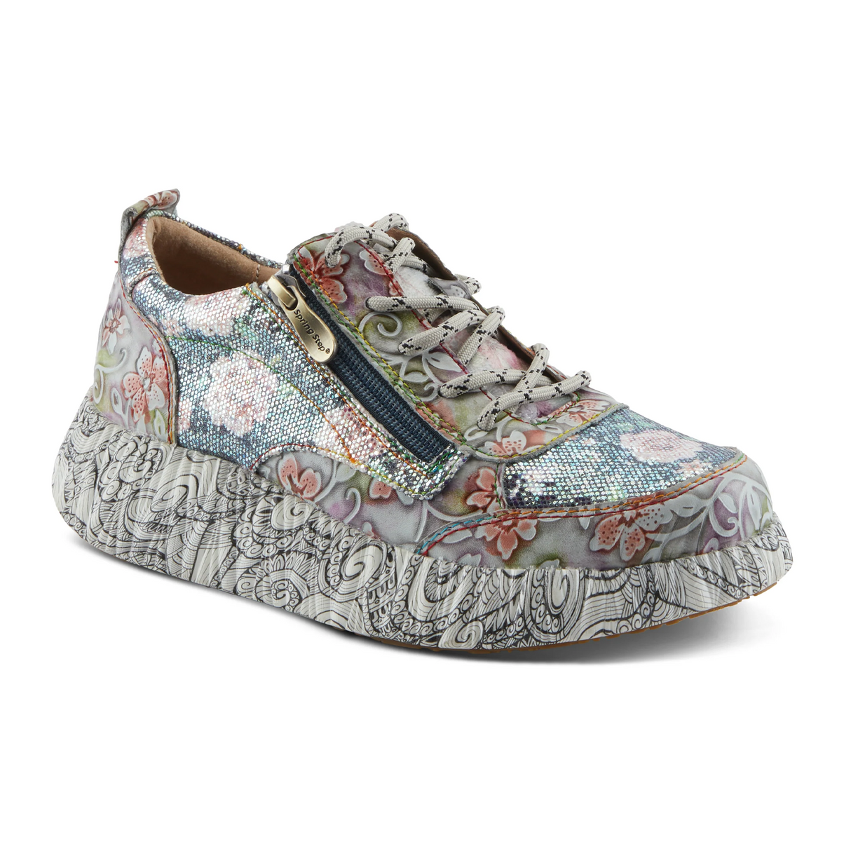 L'Artiste Motion Sneaker (Women) - Grey Multi Athletic - Casual - Lace Up - The Heel Shoe Fitters