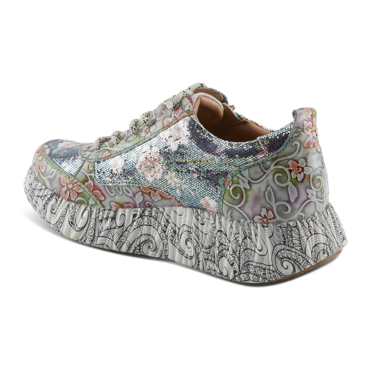 L'Artiste Motion Sneaker (Women) - Grey Multi Athletic - Casual - Lace Up - The Heel Shoe Fitters