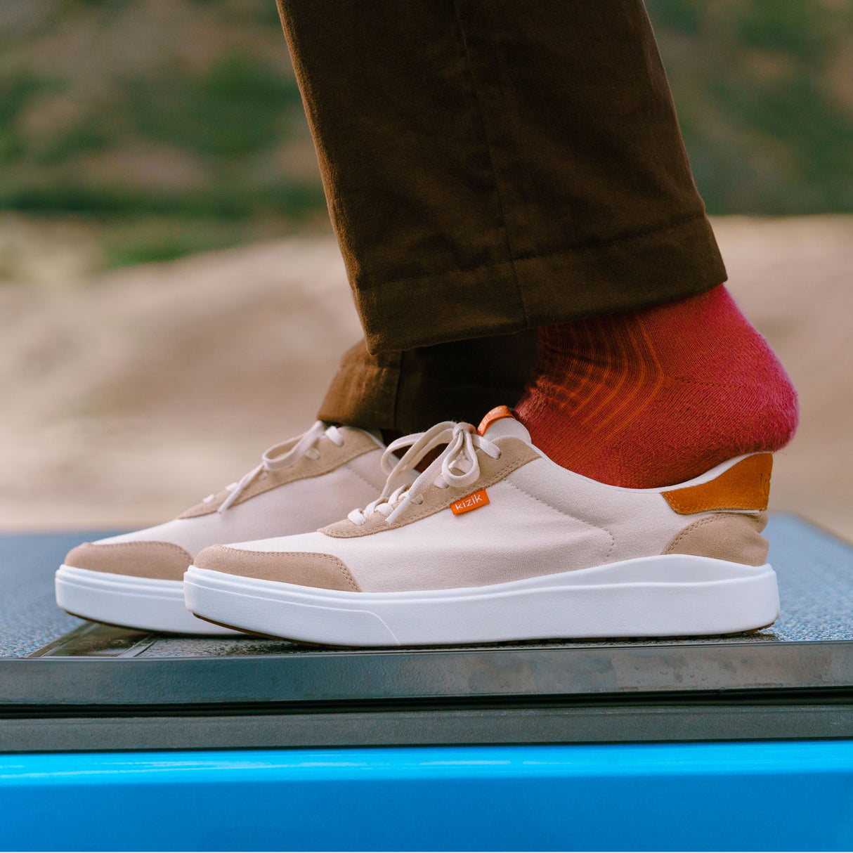 Kizik Prague 2 Sneaker (Men) - Whitecap Gray Athletic - Casual - Lace Up - The Heel Shoe Fitters