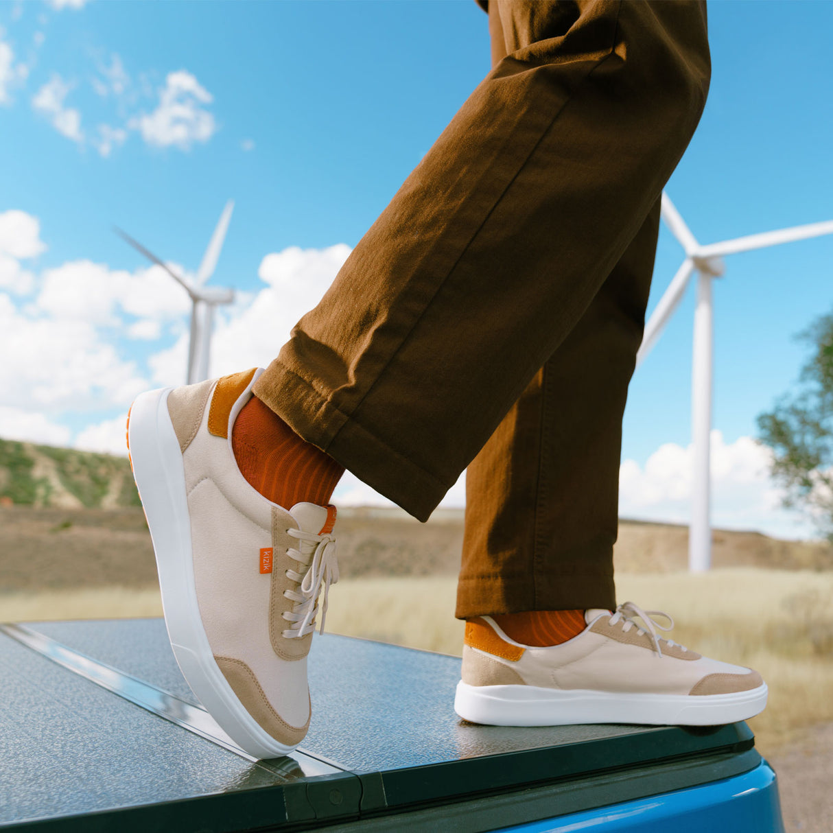 Kizik Prague 2 Sneaker (Men) - Whitecap Gray Athletic - Casual - Lace Up - The Heel Shoe Fitters