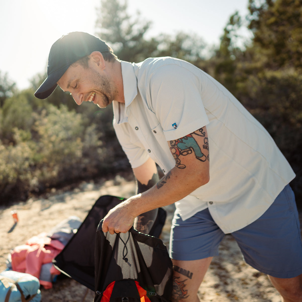 Kuhl Optimizr Short Sleeve Shirt (Men) - Overcast Apparel - Top - ShortSleeve - The Heel Shoe Fitters