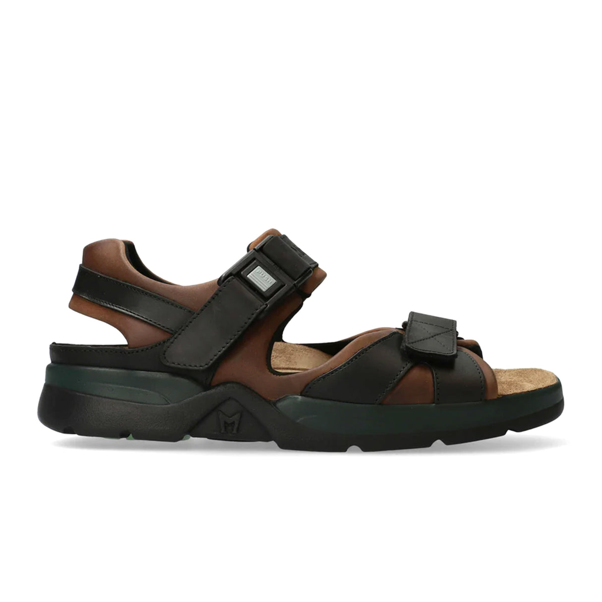Mephisto Shark Active Sandal (Men) - Dark Brown/Black Waxy Sandal - Active - The Heel Shoe Fitters