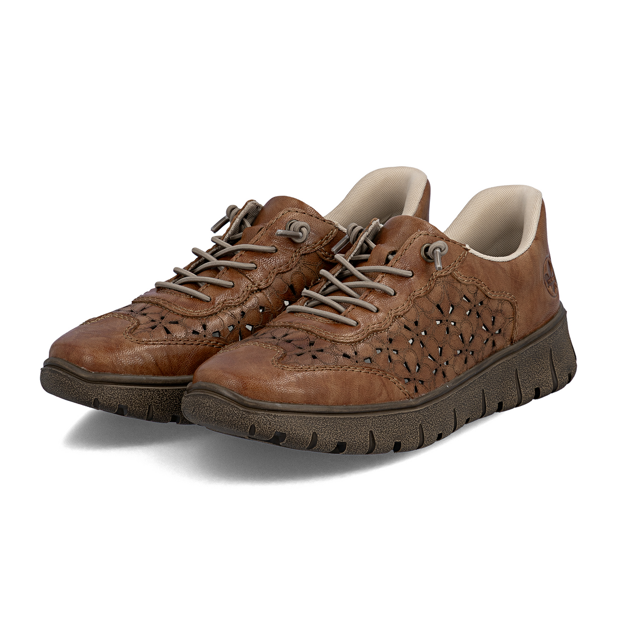 Rieker Heike 58 Sneaker (Women) - Brown Athletic - Casual - Lace Up - The Heel Shoe Fitters