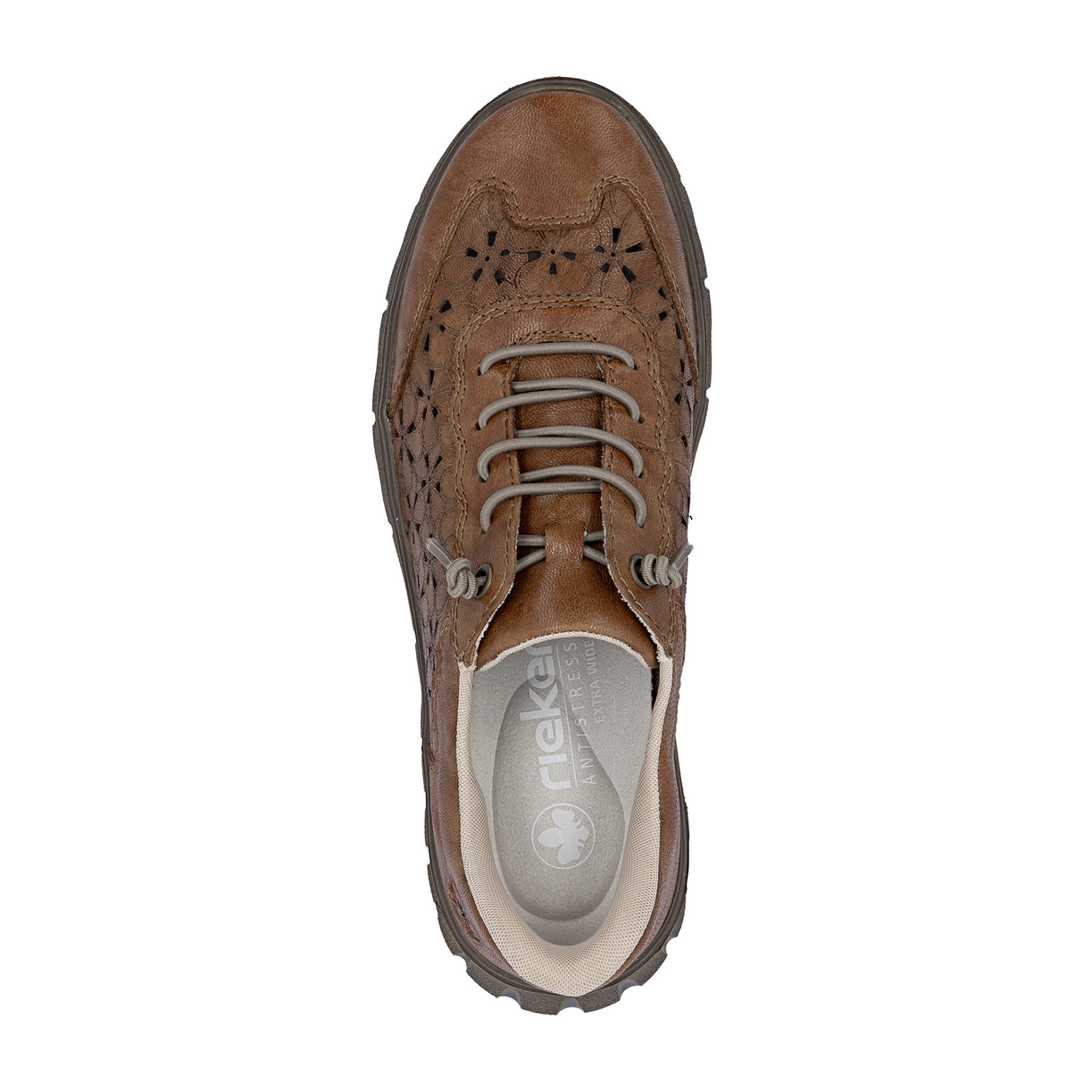 Rieker Heike 58 Sneaker (Women) - Brown Athletic - Casual - Lace Up - The Heel Shoe Fitters