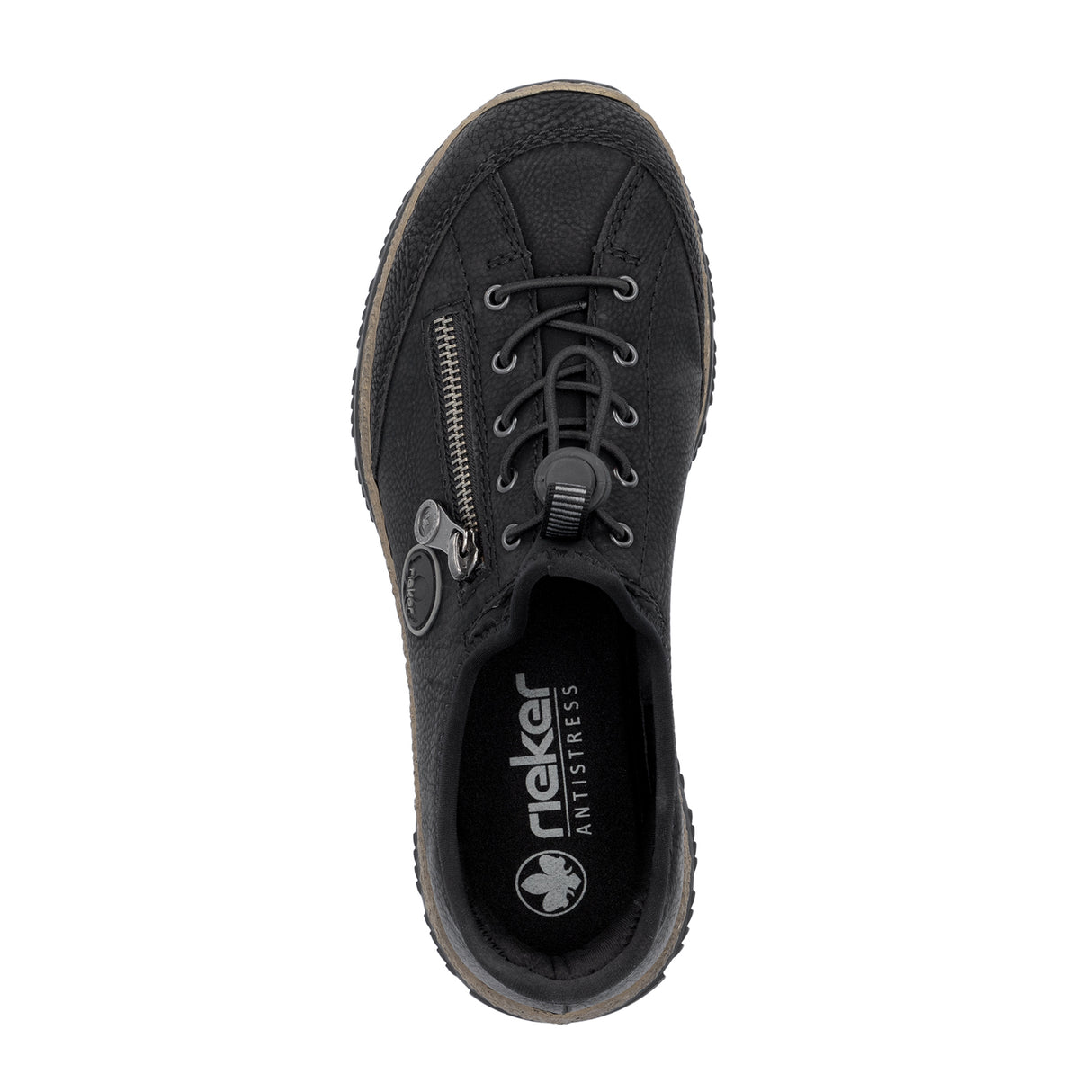 Rieker Nikita N3267 Sneaker (Women) - Black/Black Athletic - Casual - Lace Up - The Heel Shoe Fitters