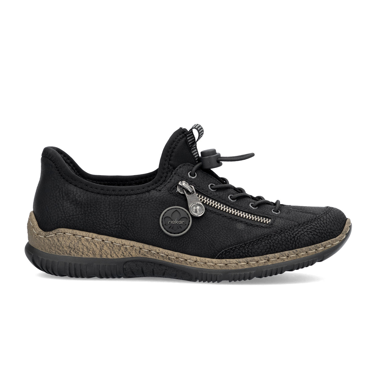 Rieker Nikita N3267 Sneaker (Women) - Black/Black Athletic - Casual - Lace Up - The Heel Shoe Fitters