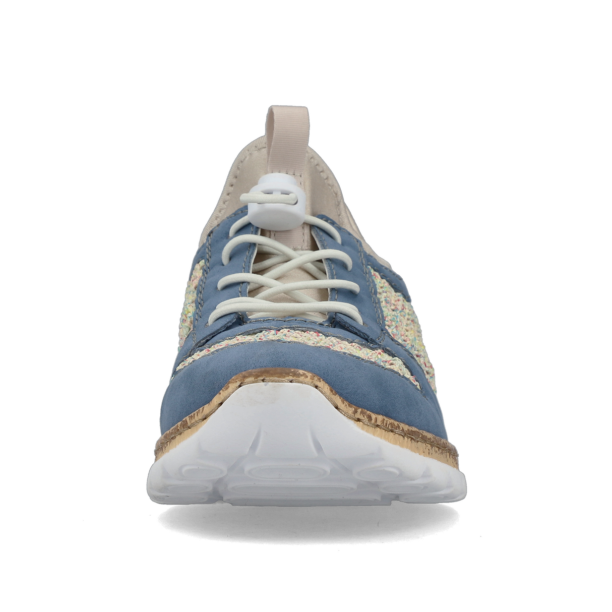 Rieker Nikita G6 Sneaker (Women) - Bleu/Pastell/Perlcreme Athletic - Casual - Lace Up - The Heel Shoe Fitters