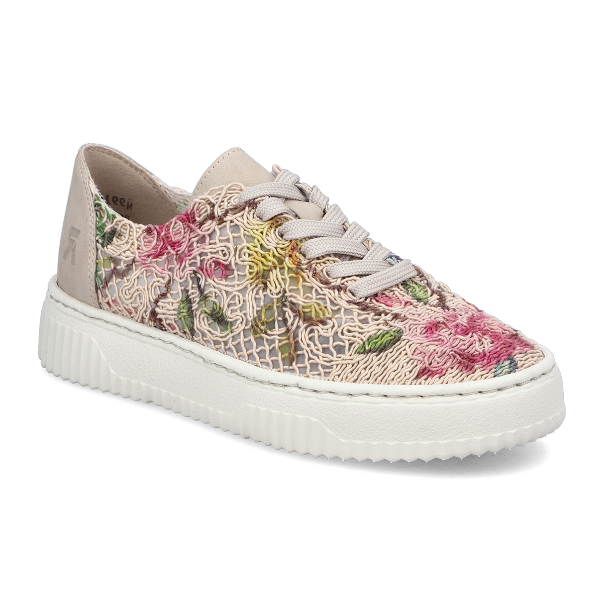 Rieker Enya 19 Sneaker (Women) - Ginger/Pink Multi Athletic - Casual - Lace Up - The Heel Shoe Fitters
