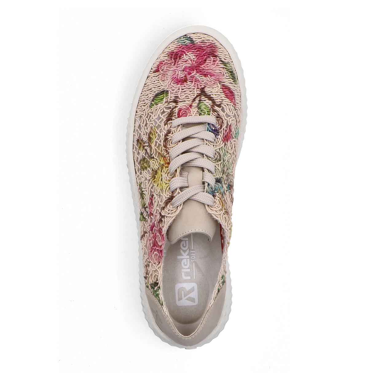 Rieker Enya 19 Sneaker (Women) - Ginger/Pink Multi Athletic - Casual - Lace Up - The Heel Shoe Fitters