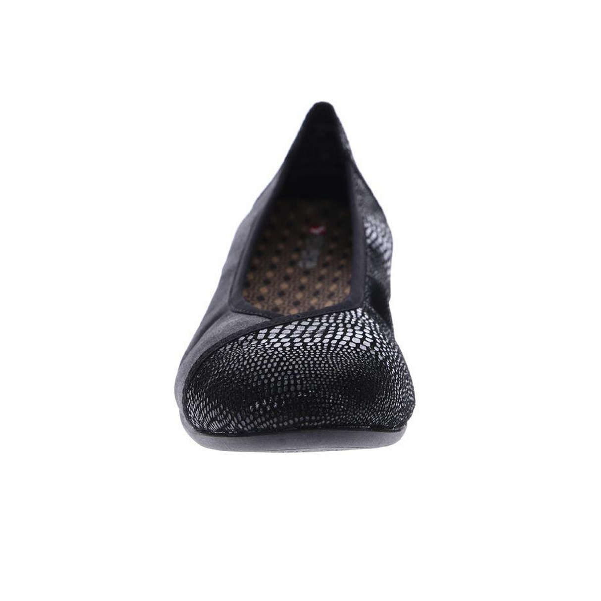 Revere Nairobi Ballet Flat (Women) - Black Lizard Dress-Casual - Flat - The Heel Shoe Fitters