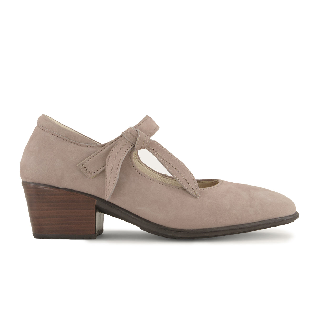 Naot Nobility Heeled Mary Jane (Women) - Stone Nubuck Dress-Casual - Heels - The Heel Shoe Fitters