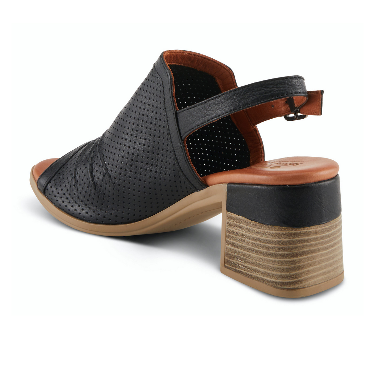 Spring Step Noctium Heeled Sandal (Women) - Black Sandal - Heel/Wedge - The Heel Shoe Fitters