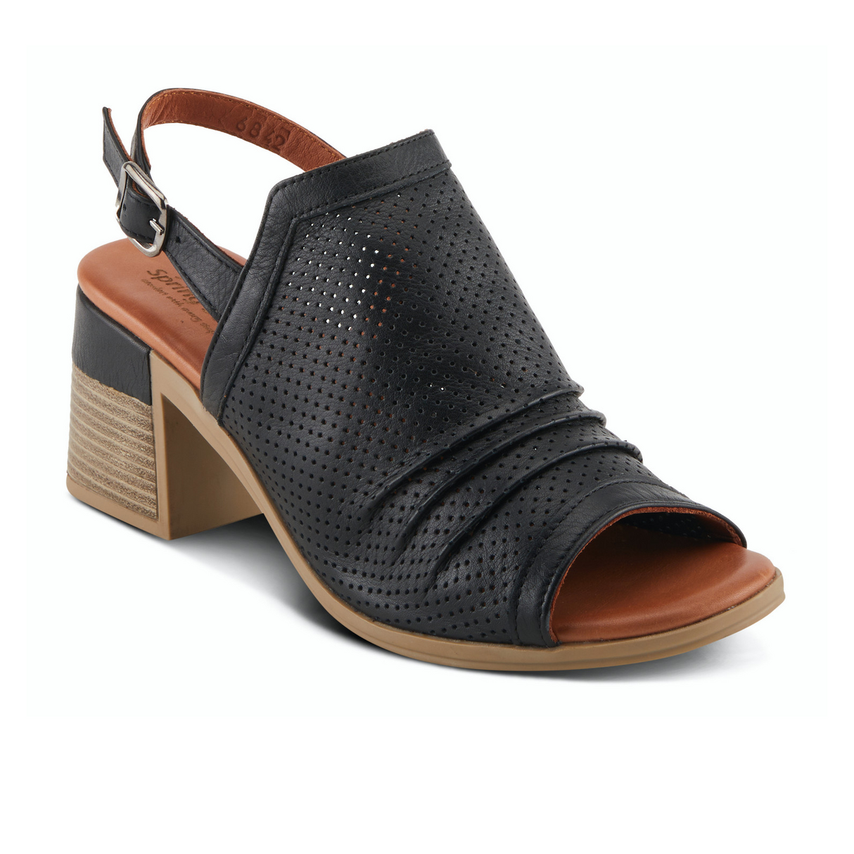 Spring Step Noctium Heeled Sandal (Women) - Black Sandal - Heel/Wedge - The Heel Shoe Fitters