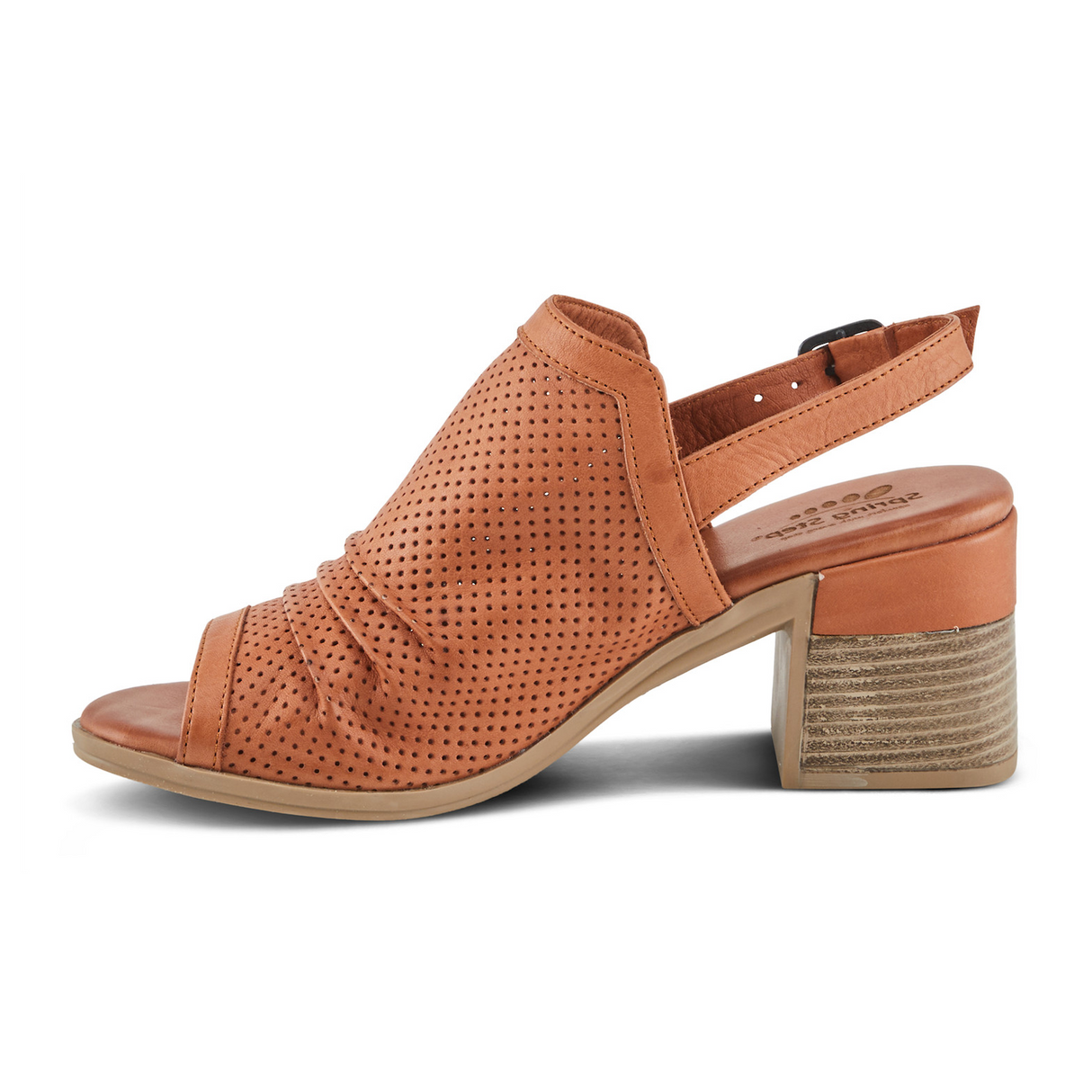 Spring Step Noctium Heeled Sandal (Women) - Camel Sandal - Heel/Wedge - The Heel Shoe Fitters
