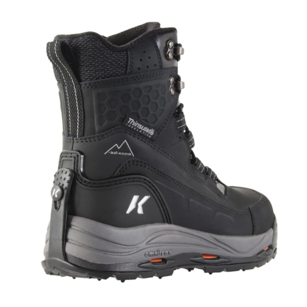Korkers Snowmageddon Insulated Waterproof Boot with SnowTrac Sole (Men) - Black Boots - Winter - Mid Boot - The Heel Shoe Fitters
