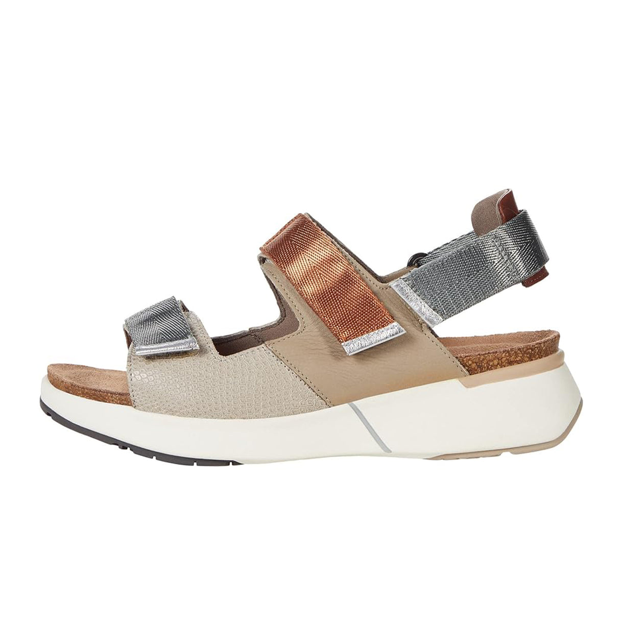 Naot Odyssey Active Sandal (Women) - Tan Grey/Ivory Woven Sandal - Active - The Heel Shoe Fitters