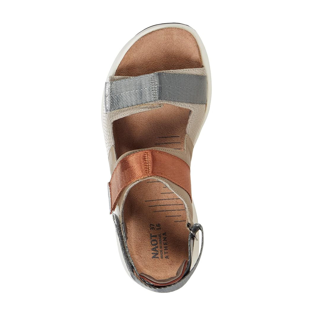 Naot Odyssey Active Sandal (Women) - Tan Grey/Ivory Woven Sandal - Active - The Heel Shoe Fitters