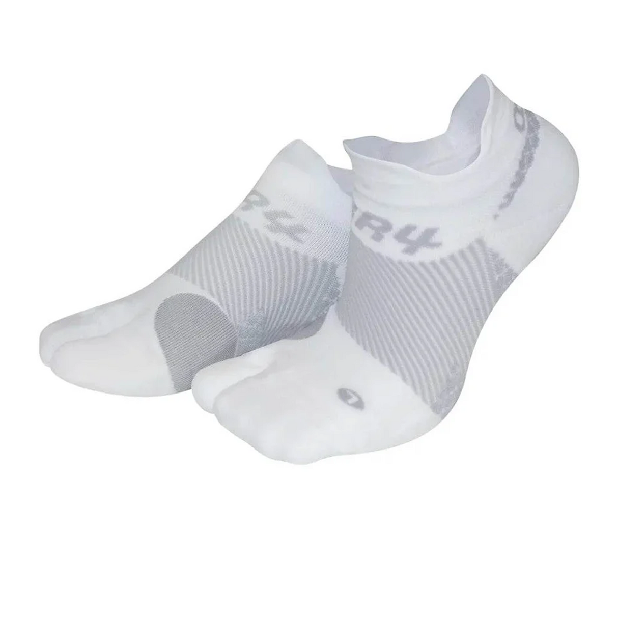 OS1st BR4 Bunion Relief No Show Sock (Unisex) - White Accessories - Socks - Performance - The Heel Shoe Fitters