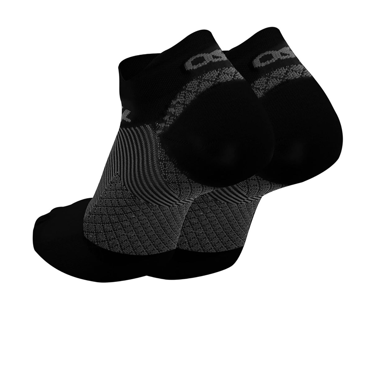 OS1st FS4 Plantar Fasciitis No Show Sock (Unisex) - Black Accessories - Socks - Performance - The Heel Shoe Fitters