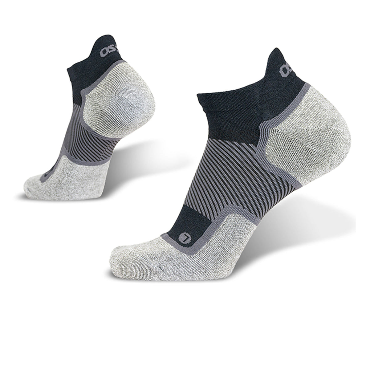 OS1st WP4+ Wide Wellness Performance No Show Sock (Unisex) - Black Accessories - Socks - Performance - The Heel Shoe Fitters