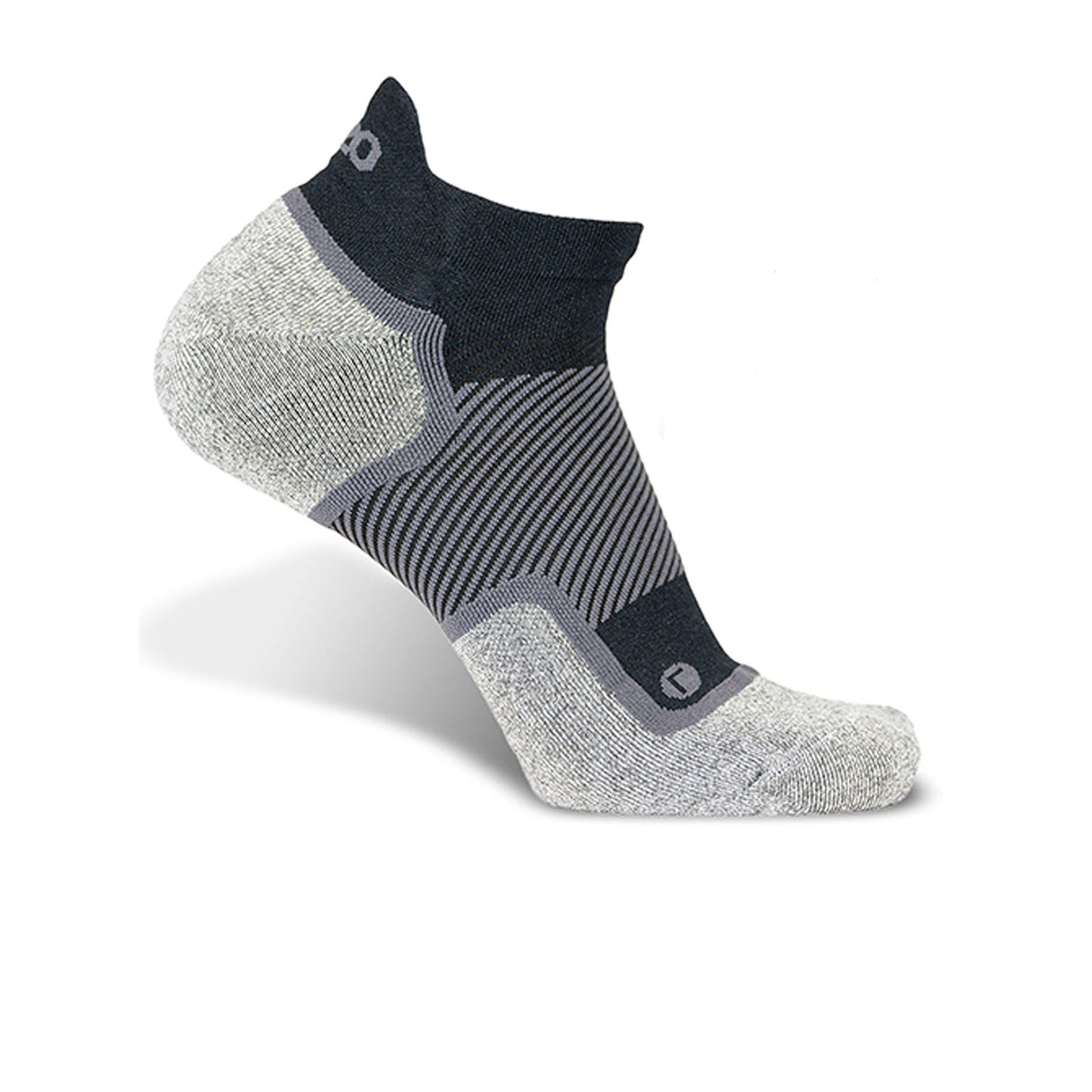 OS1st WP4+ Wide Wellness Performance No Show Sock (Unisex) - Black Accessories - Socks - Performance - The Heel Shoe Fitters