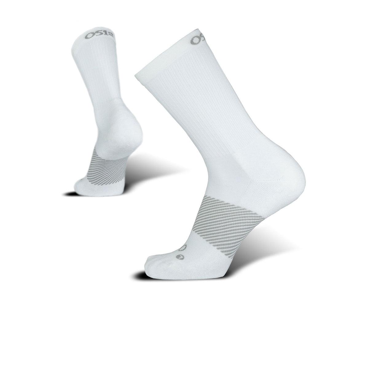 OS1st Wicked Comfort Crew Sock (Unisex) - White Accessories - Socks - Performance - The Heel Shoe Fitters