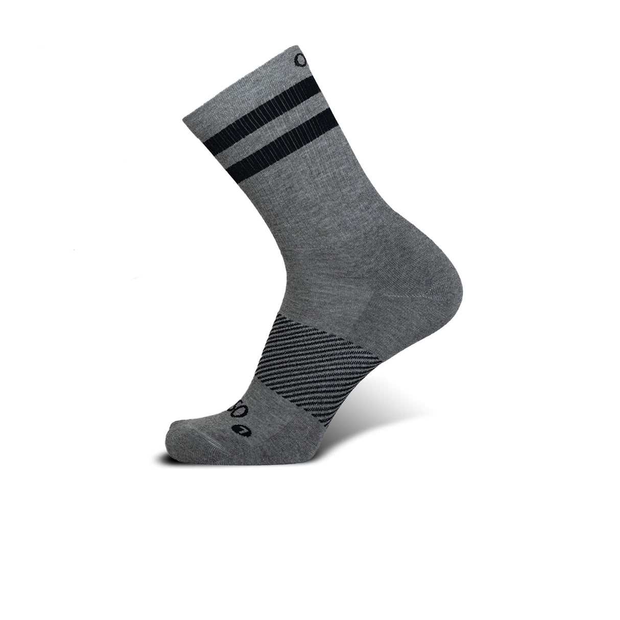 OS1st Wicked Comfort Crew Sock (Unisex) - Charcoal/Black Stripes Accessories - Socks - Performance - The Heel Shoe Fitters