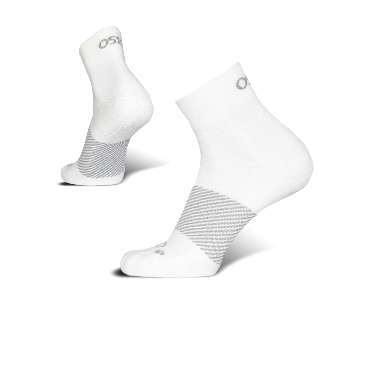 OS1st Wicked Comfort Quarter Crew Sock (Unisex) - White Accessories - Socks - Performance - The Heel Shoe Fitters