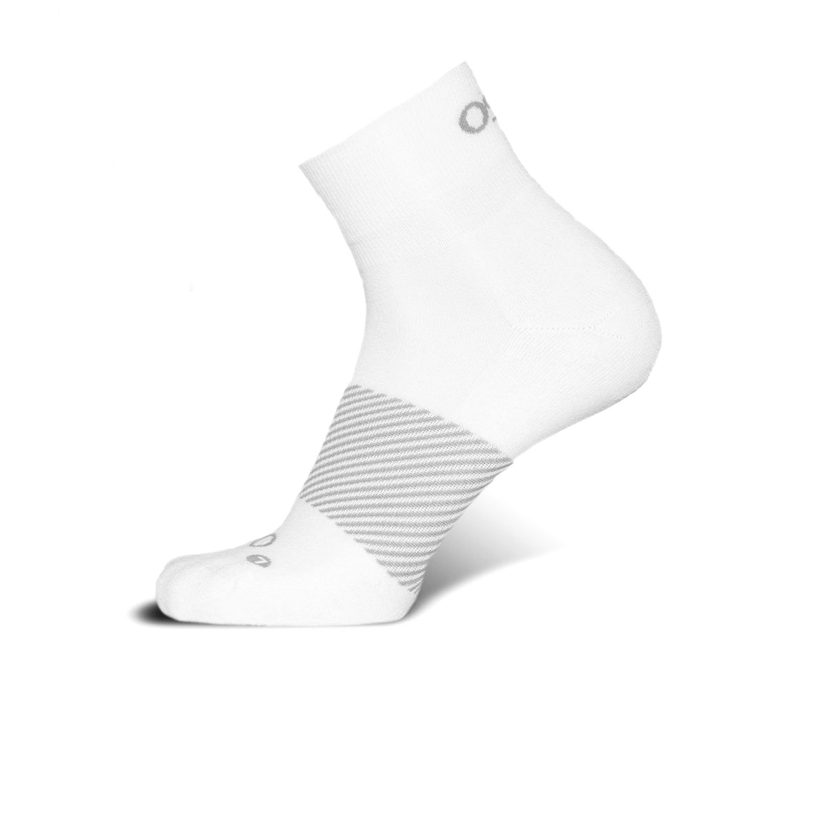 OS1st Wicked Comfort Quarter Crew Sock (Unisex) - White Accessories - Socks - Performance - The Heel Shoe Fitters