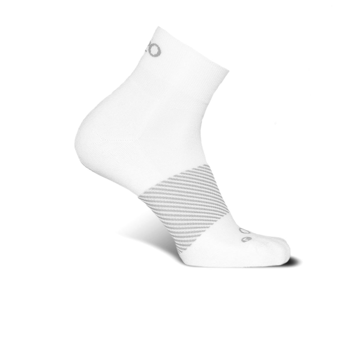 OS1st Wicked Comfort Quarter Crew Sock (Unisex) - White Accessories - Socks - Performance - The Heel Shoe Fitters