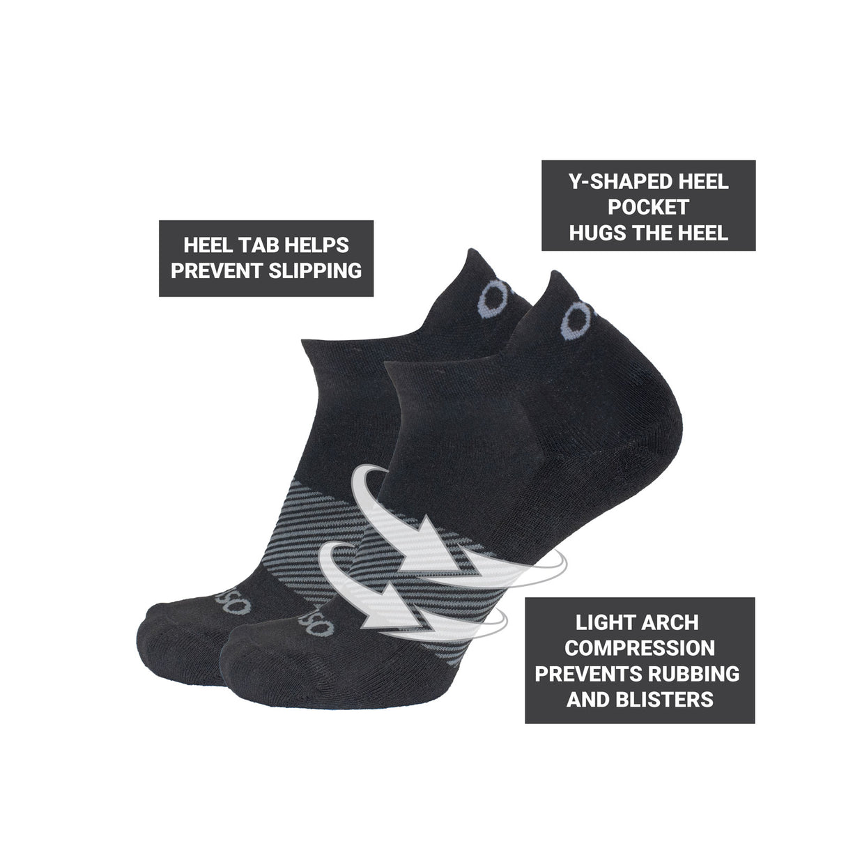 OS1st Wicked Comfort No Show Sock (Unisex) - Lilac Accessories - Socks - Performance - The Heel Shoe Fitters
