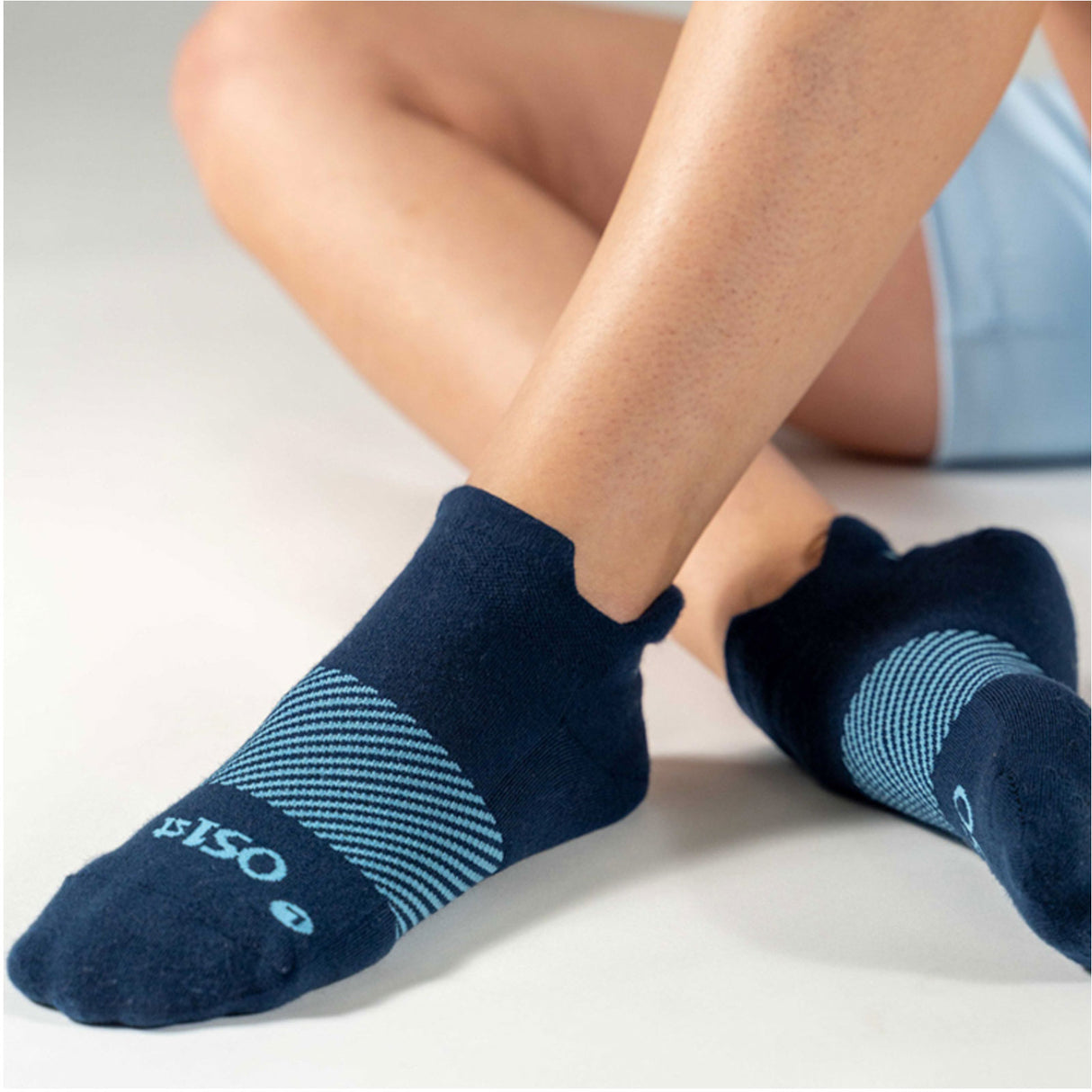 OS1st Wicked Comfort No Show Sock (Unisex) - Navy Accessories - Socks - Performance - The Heel Shoe Fitters