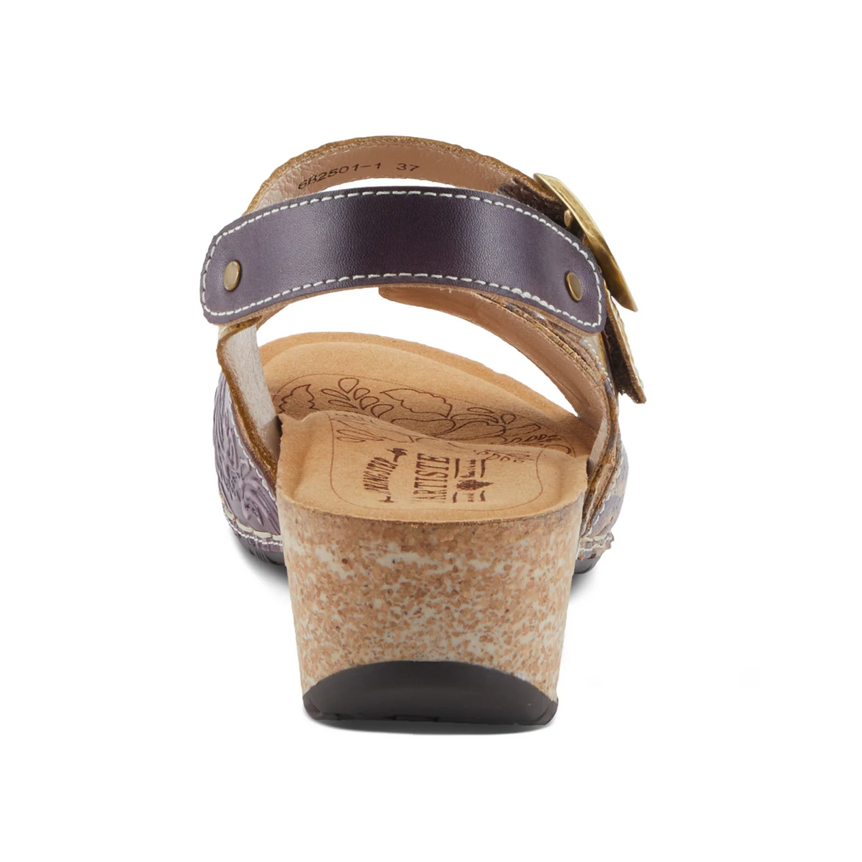L'Artiste Osuna Wedge Sandal (Women) - Purple Multi Sandal - Heel/Wedge - The Heel Shoe Fitters
