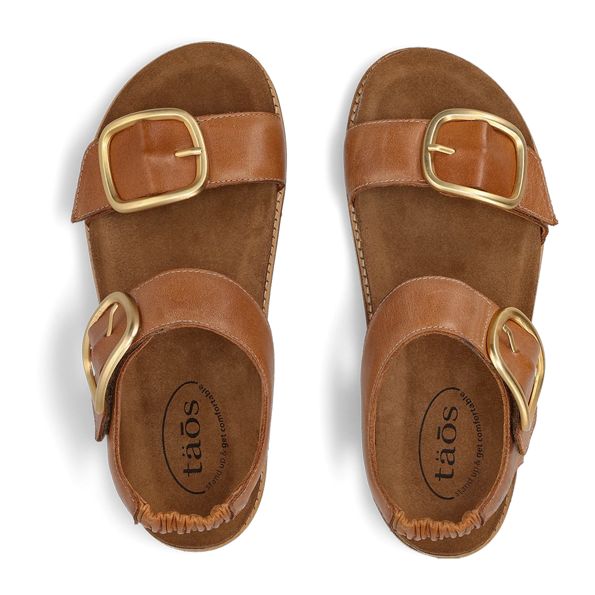 Taos On The Double Backstrap Sandal (Women) - Caramel Sandal - Backstrap - The Heel Shoe Fitters