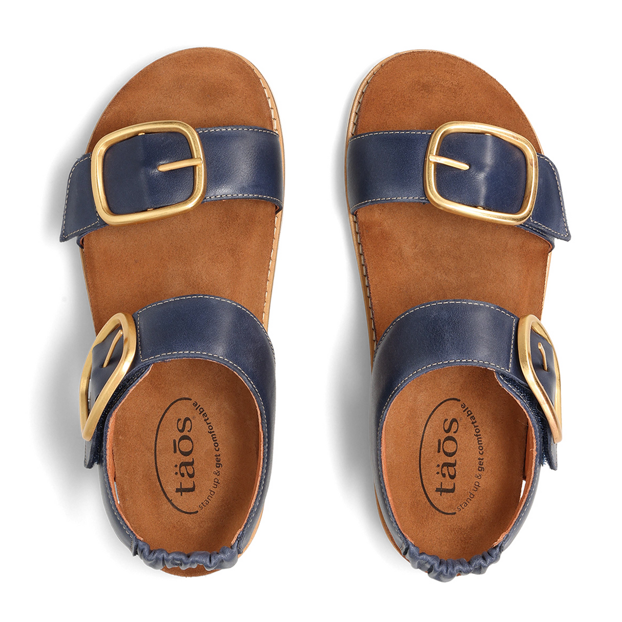 Taos On The Double Backstrap Sandal (Women) - Dark Blue Sandal - Backstrap - The Heel Shoe Fitters