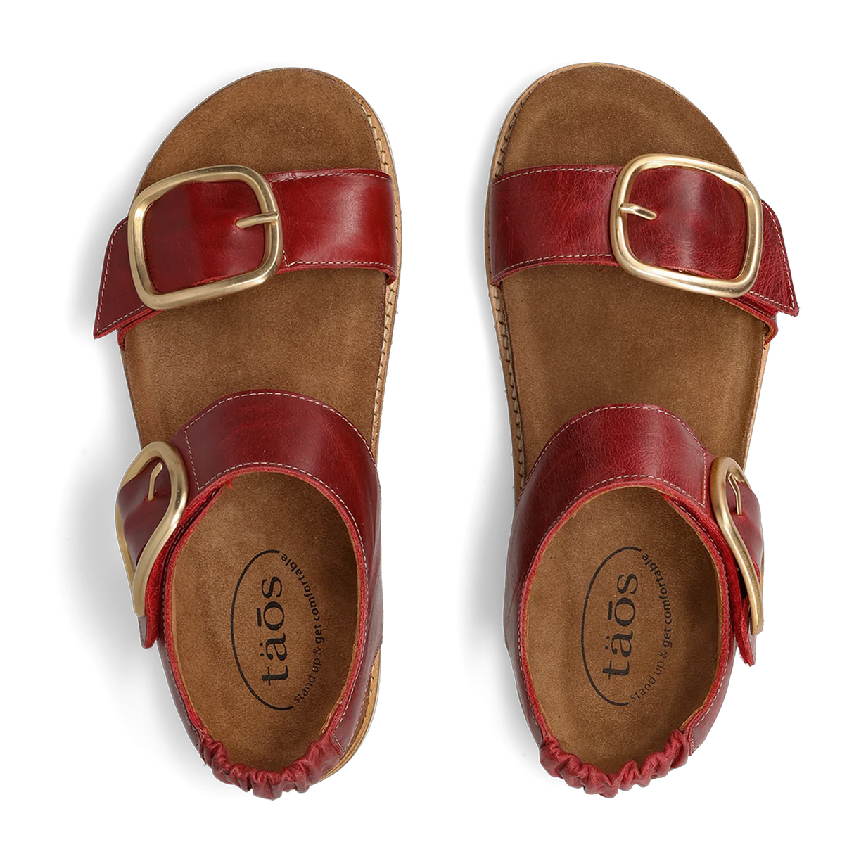 Taos On The Double Backstrap Sandal (Women) - Red Sandal - Backstrap - The Heel Shoe Fitters