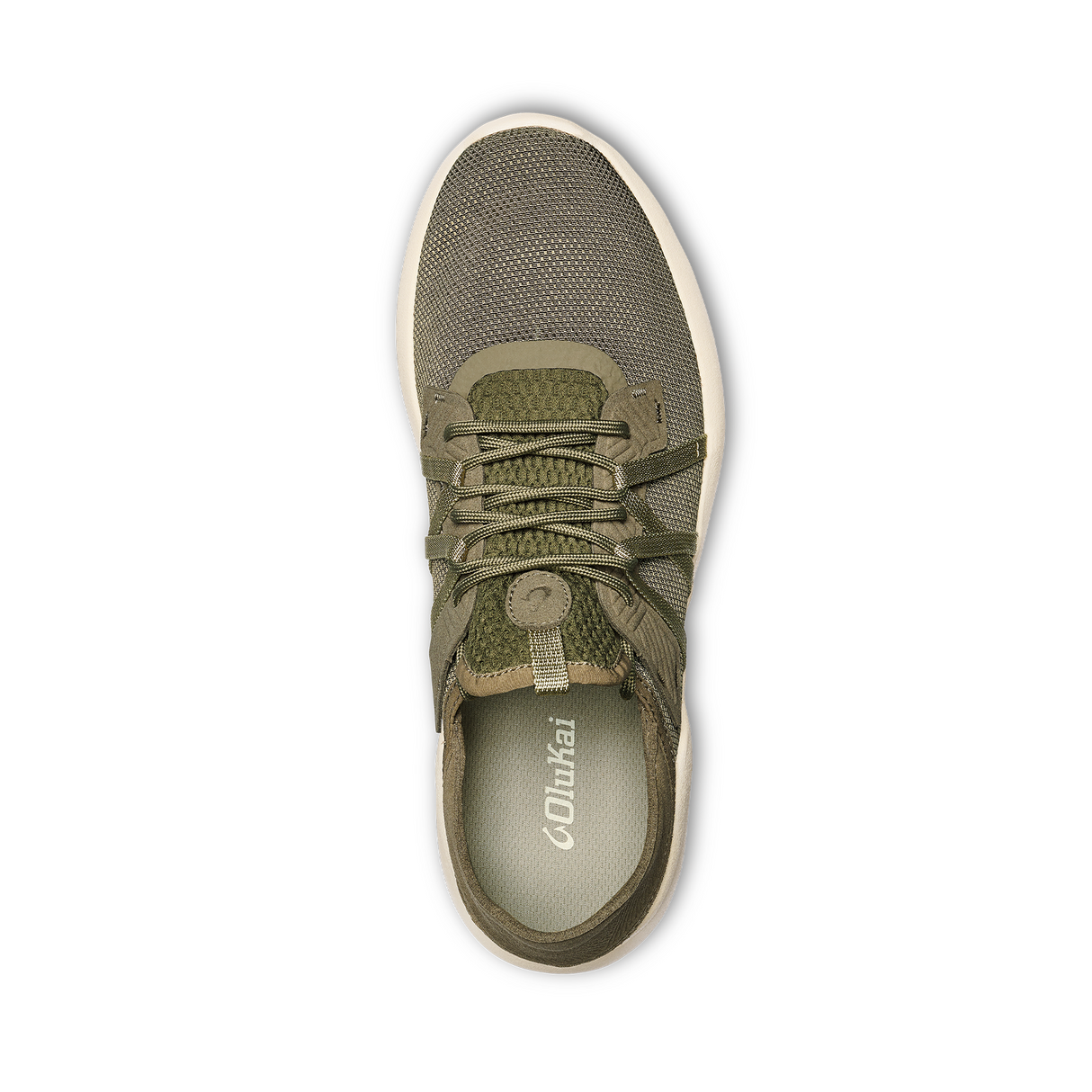 OluKai Holo Sneaker (Men) - Hunter/Off White Athletic - Casual - Lace Up - The Heel Shoe Fitters