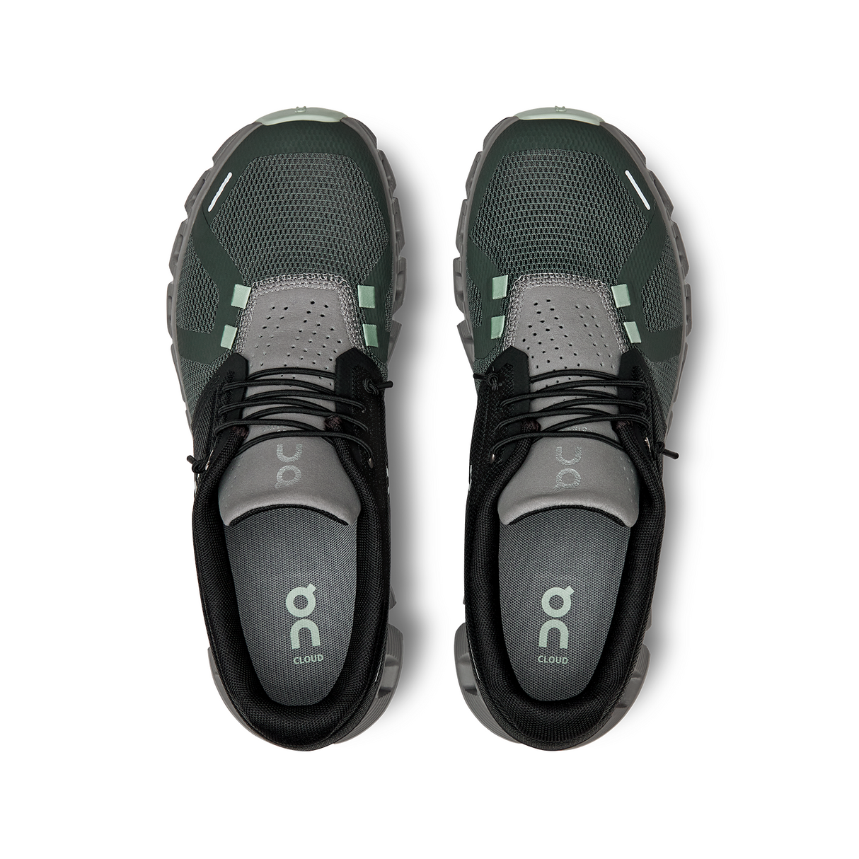On Running Cloud 5 Running Shoe (Women) - Black/Lead Athletic - Running - The Heel Shoe Fitters