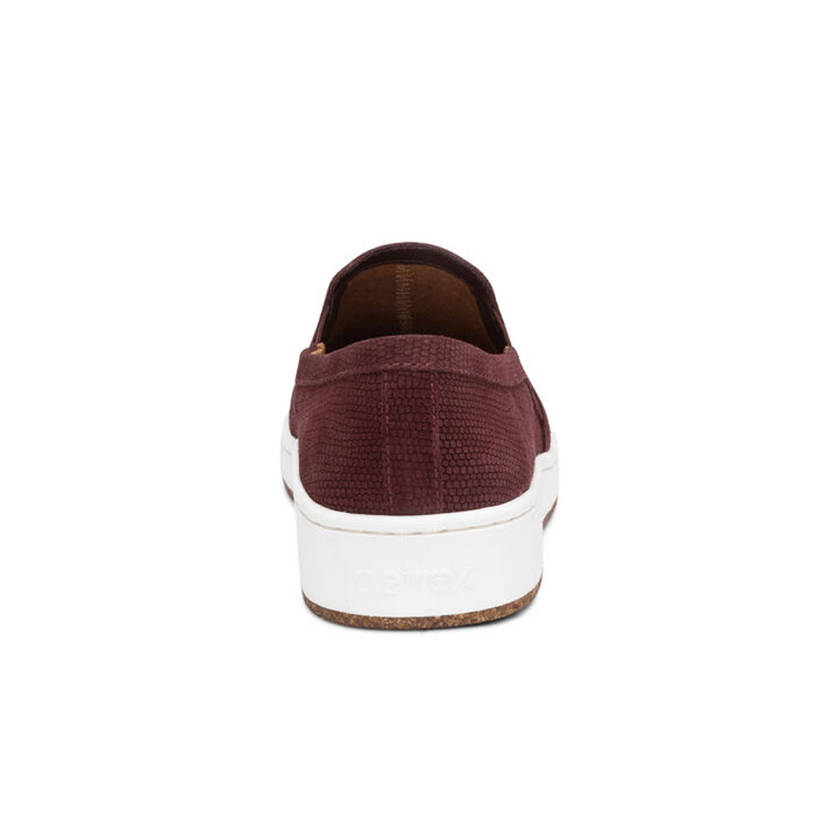 Aetrex Kenzie Slip On (Women) - Burgundy Croc Dress-Casual - Slip On - The Heel Shoe Fitters