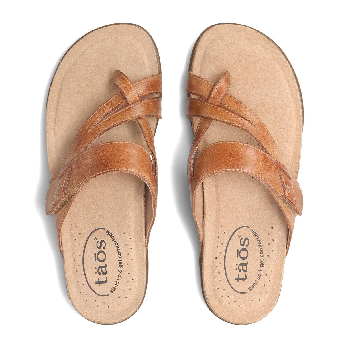 Taos Perfect Sandal (Women) - Tan Sandal - Thong - The Heel Shoe Fitters